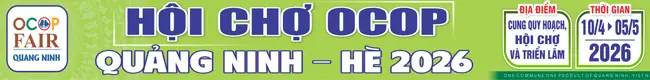Mời tham gia gian hàng tại Hội chợ OCOP Quảng Ninh – Hè 2026