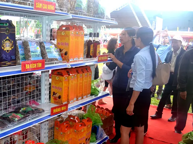 Mật ong rừng Ba Chẽ là sản phẩm được ưa chuộng tại các hội chợ OCOP của tỉnh.