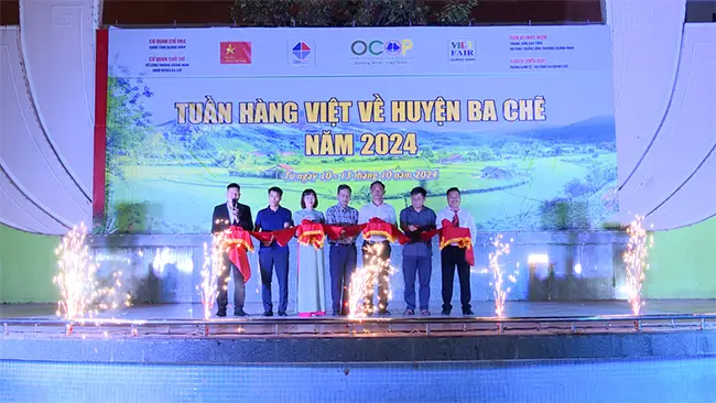 Tuần hàng Việt về huyện Ba Chẽ năm 2024 chính thức khai mạc.