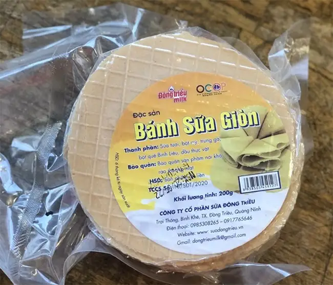 Bánh Sữa Giòn Đông Triều